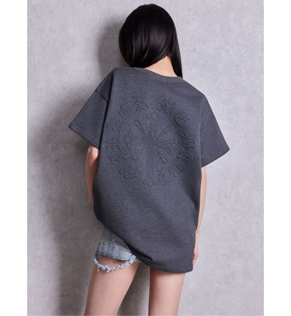 GYDA「sacred edge cross emboss BIG Tシャツ」|Tシャツ・カットソー|
