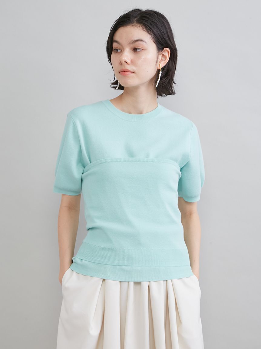 Mila Owen「コットンブレンドニットチューブトップ」|チューブトップ|MNT