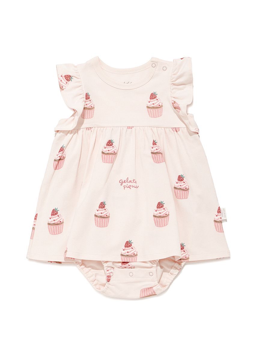 GELATO PIQUE KIDS & BABY「【BABY】カップケーキ柄ロンパース」|ロンパース|
