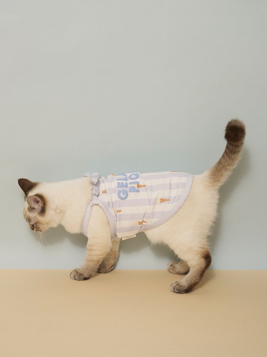  GELATO PIQUE CAT&DOG「【CAT&DOG】【接触冷感】 ストライプ柄Coolingプルオーバー」|その他|