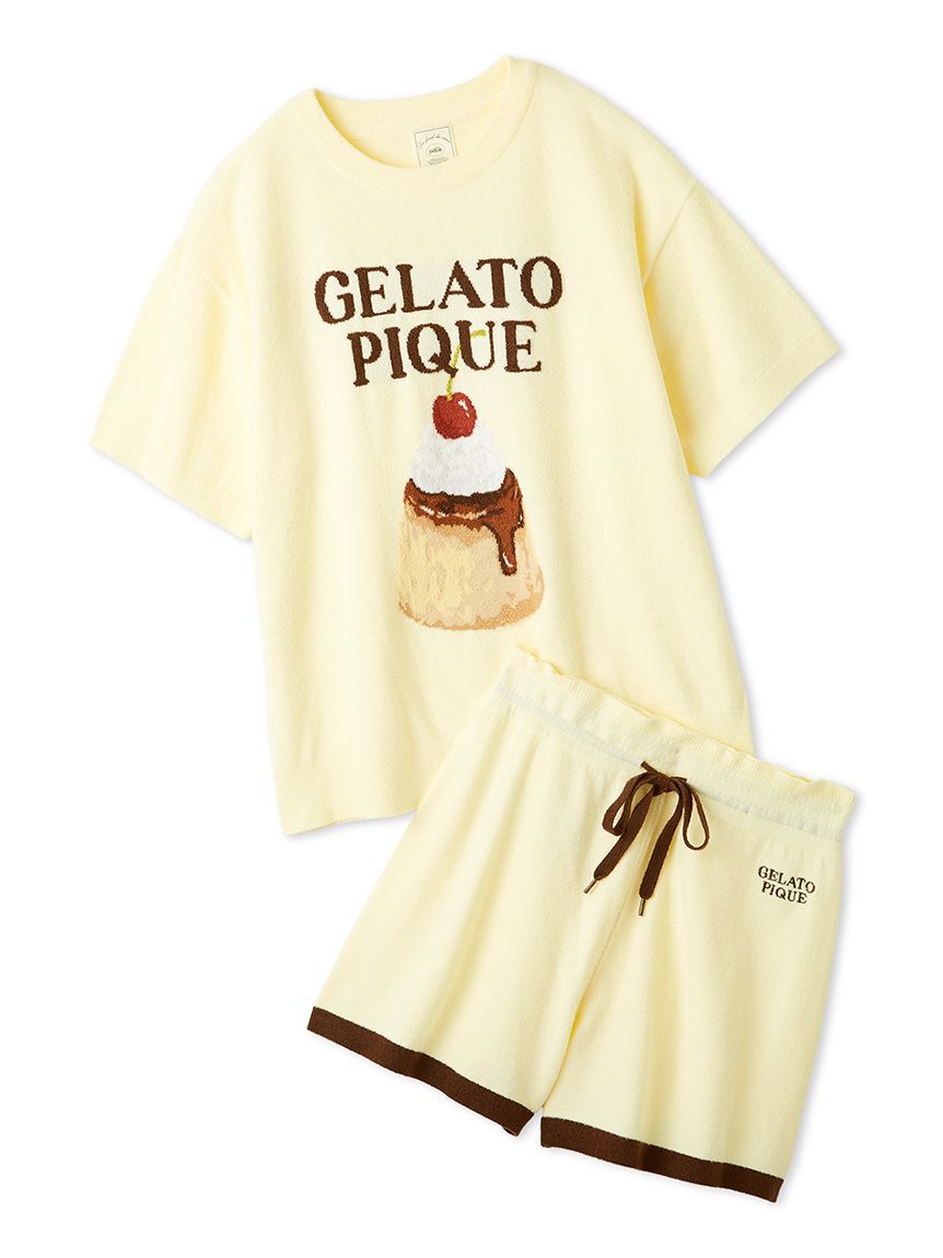 gelato pique「【ONLINE限定】スムーズィープリンジャガードプルオーバー&ショートパンツセット」|ルームウェア|