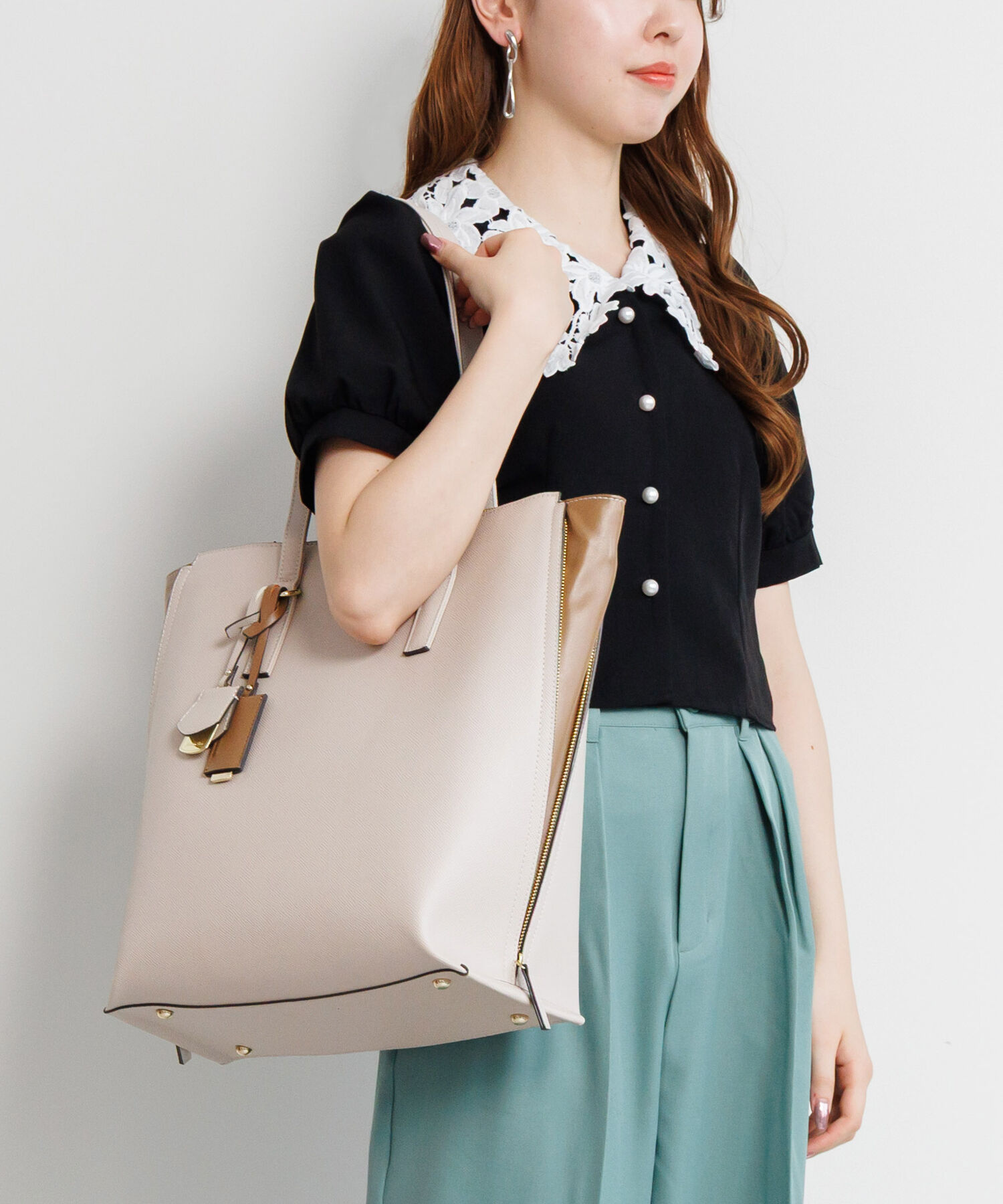 Jewelna Rose「Jewelna Rose OLバッグ・セレム  縦型トートバッグ A4サイズ 16190」|トートバッグ|