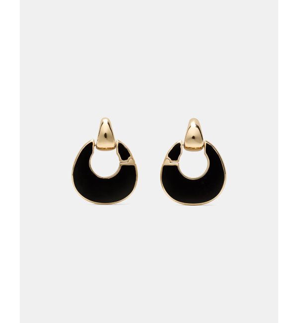 kate spade new york「ケーエスデュオ フープ」|ピアス|BLACK