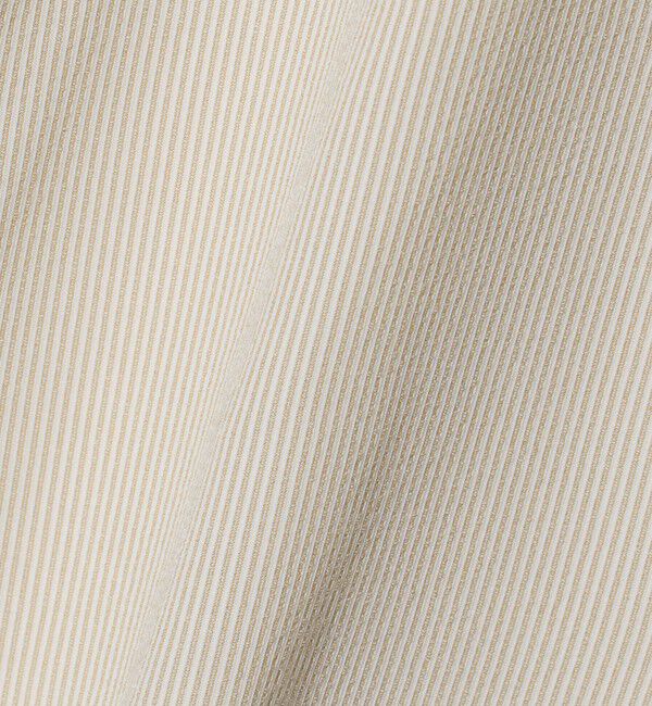 UNITED ARROWS green label relaxing「ポリエステル ラッカン ストライプ スタンダード スナップ ボタンダウン 半袖 シャツ -ストレッチ・イージ」|シャツ・ブラウス|