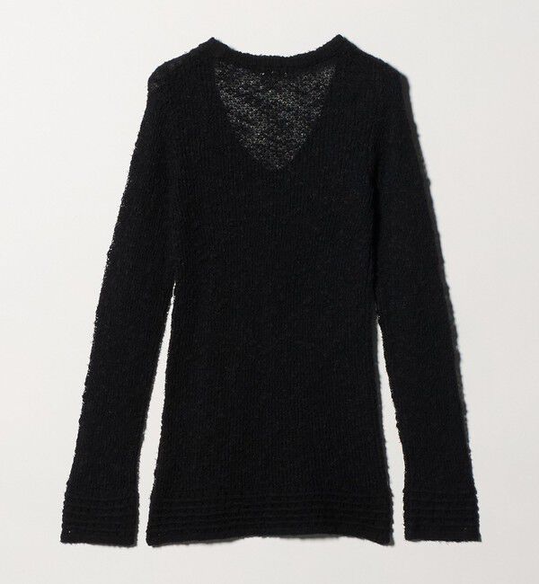 ATTISESSION「＜ATTISESSION＞メッシュ Uネック ニット トップス」|ニット・セーター|