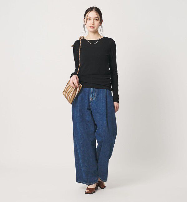 BEAUTY&YOUTH UNITED ARROWS「コットン サイドベルト ワイドパンツ」|その他|