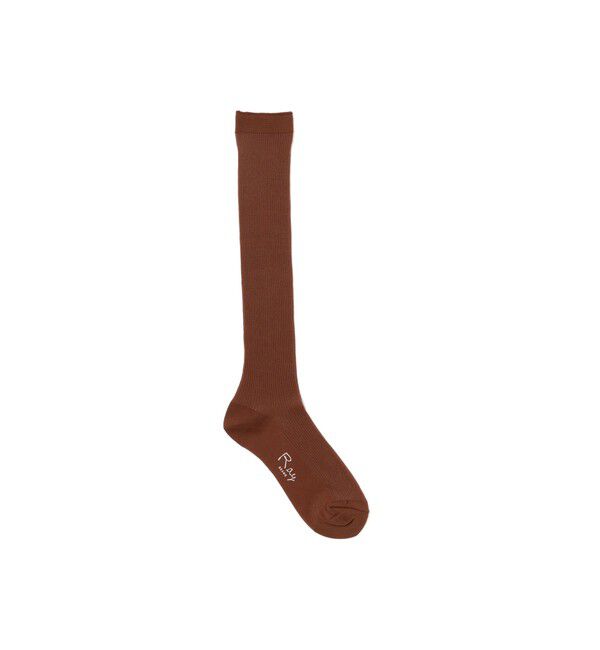Ray BEAMS 「シアーリブ ハイソックス」|ソックス|BROWN