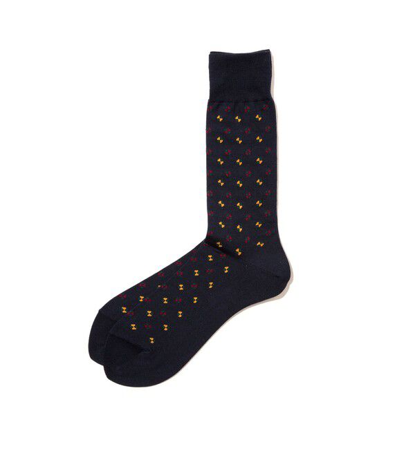 BEAMS PLUS「BEAMS PLUS / Fine Pattern Socks」|ソックス|NAVY