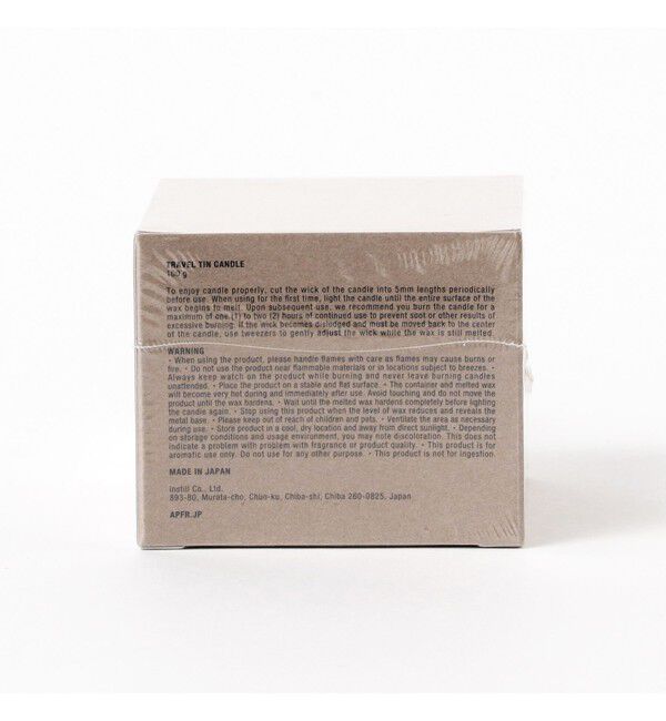 BEAMS「APFR / TRAVEL TIN CANDLE」|キャンドル|