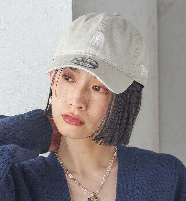 SHIPS for women「【SHIPS別注】NEWERA:MINI LOGO」|キャップ・キャスケット|ベージュ