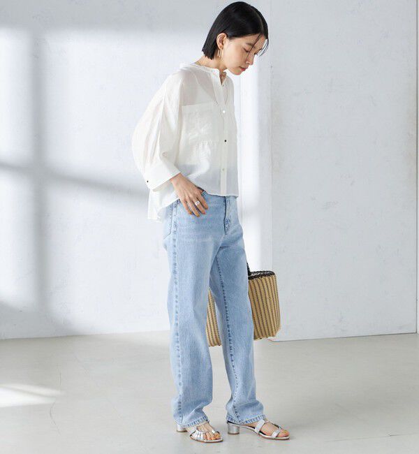 SHIPS for women「【実力派ベーシック】〈手洗い可能〉シルク混 シアー 羽織 シャツ」|シャツ・ブラウス|