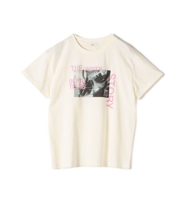 SHIPS for women「【WEB限定】フォト 刺繍 TEE」|Tシャツ・カットソー|