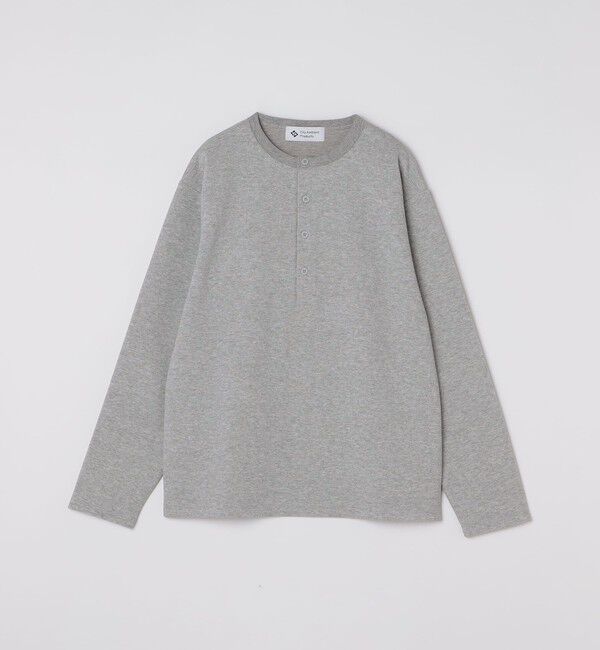 SHIPS「City Ambient Products: ピケ ヘンリー ネック ロングスリーブ」|Tシャツ・カットソー|グレー