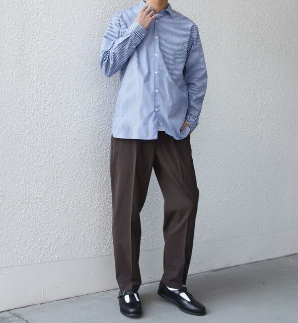 SHIPS any「SHIPS any:〈吸水速乾〉Rapidry クリース アンクル テーパード イージーパンツ (セットアップ対応)26SS◇」|スラックス|