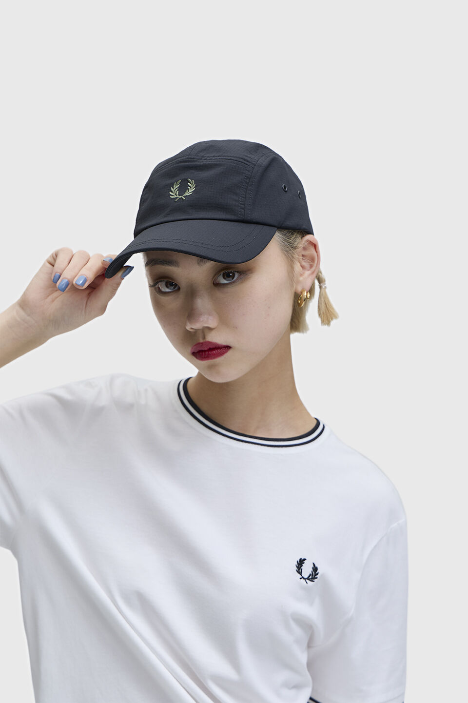 FRED PERRY 「5 Panel Ripstop Cap」|キャップ・キャスケット|BLACK
