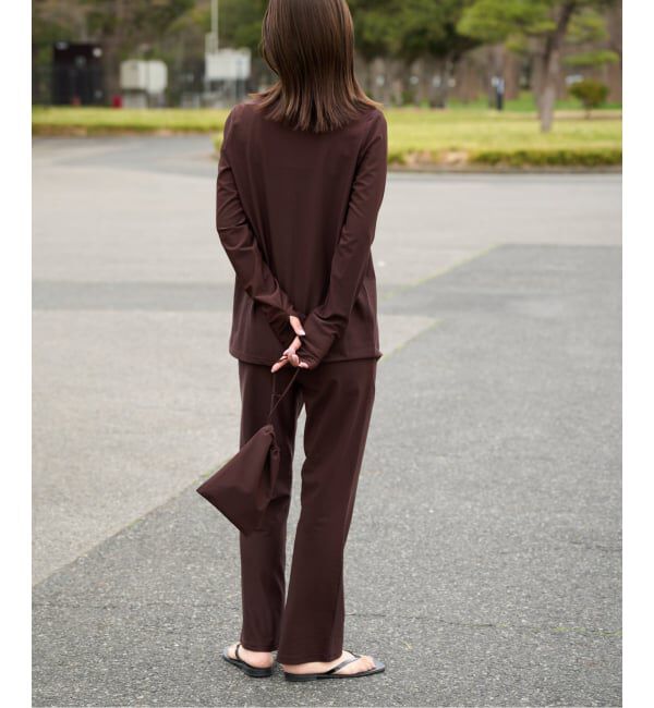 OUTDOOR PRODUCTS Usual Things「≪予約≫ACTIVE WEAR テレコクルーネックスナップカーディガン」|カーディガン|