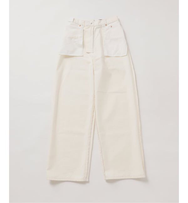 OUTDOOR PRODUCTS Usual Things「≪予約≫追加2 ULTサマーデニムハイライズルーズ5PKT WHITE」|デニム|