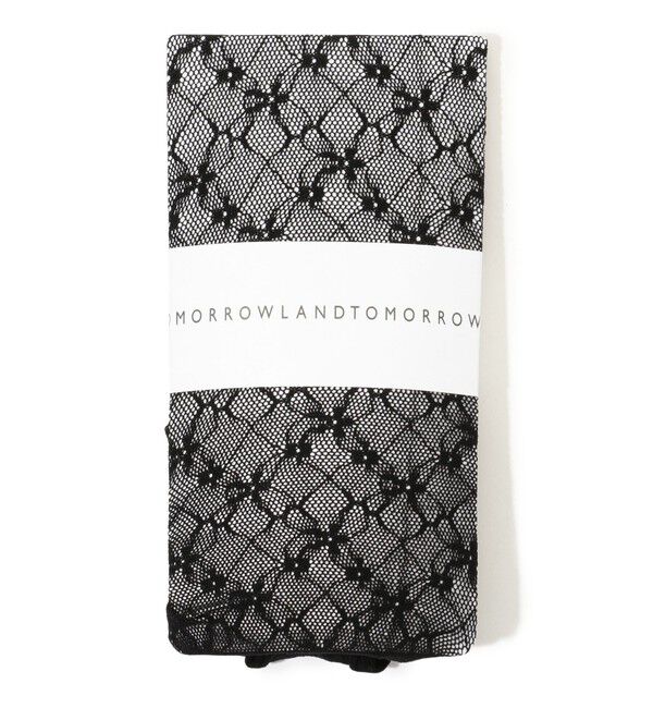TOMORROWLAND GOODS「TOMORROWLAND FLOWER レースストッキング」|タイツ・ストッキング|19 ブラック