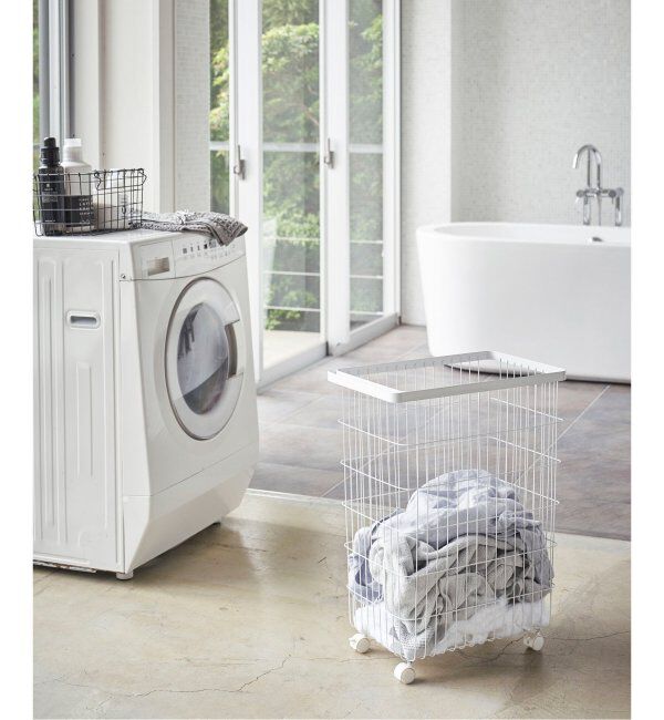 journal standard Furniture「《WEB限定》【tower/タワー】 ランドリーバスケット キャスター付き」|トイレタリー・ランドリーグッズ|