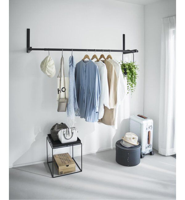 journal standard Furniture「《WEB限定》【tower/タワー】ウォール折り畳み物干し竿ホルダー2個組」|トイレタリー・ランドリーグッズ|