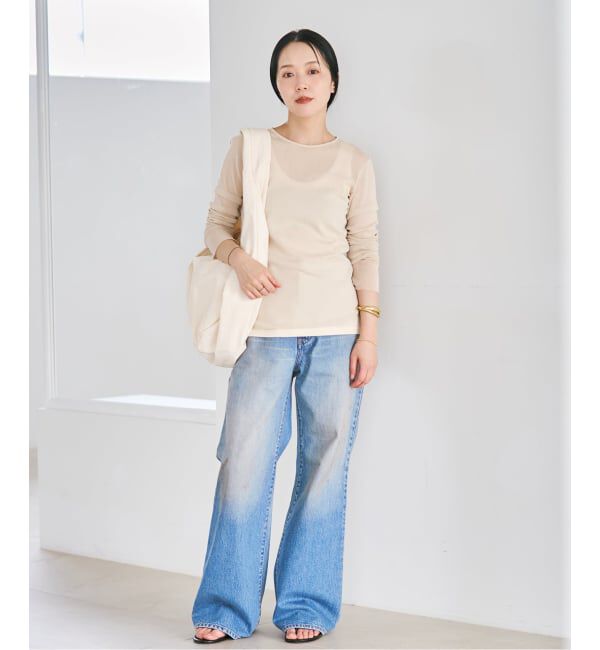 Plage「《追加》Mesh Sheer ロンT 6」|Tシャツ・カットソー|