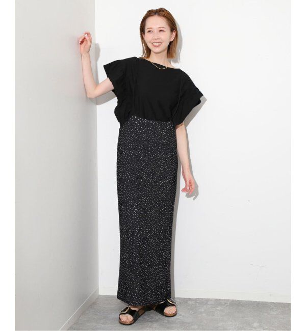 SLOBE IENA「《追加/2枚セット》アイラインキャミワンピース&times;ノースリーブTEEセット」|ワンピース|