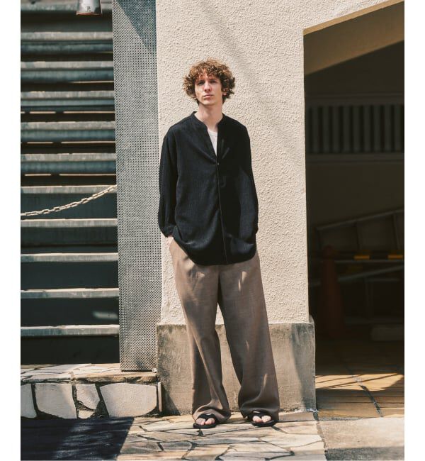 417 EDIFICE「【EVALET / エバレット】メッシュ ワイドパンツ "セットアップ着用可能"」|スラックス|