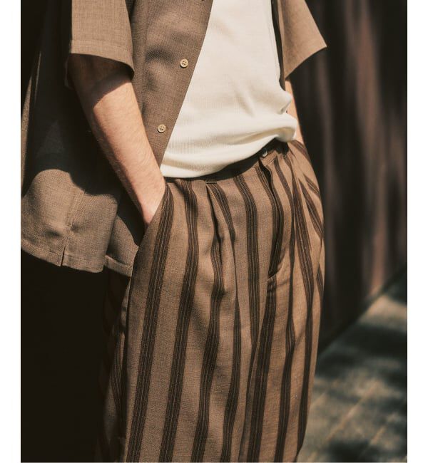 417 EDIFICE「【EVALET / エバレット】メッシュ ワイドパンツ "セットアップ着用可能"」|スラックス|