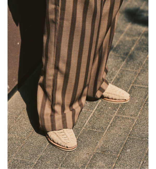 417 EDIFICE「【EVALET / エバレット】メッシュ ワイドパンツ "セットアップ着用可能"」|スラックス|