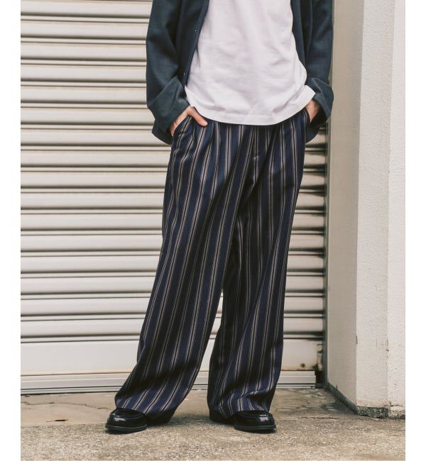 417 EDIFICE「【EVALET / エバレット】メッシュ ワイドパンツ "セットアップ着用可能"」|スラックス|