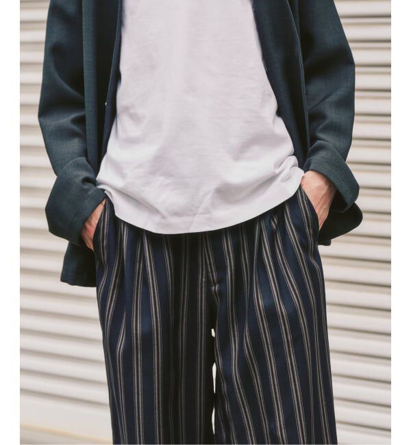 417 EDIFICE「【EVALET / エバレット】メッシュ ワイドパンツ "セットアップ着用可能"」|スラックス|