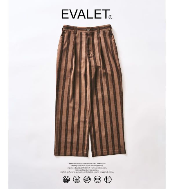 417 EDIFICE「【EVALET / エバレット】メッシュ ワイドパンツ "セットアップ着用可能"」|スラックス|