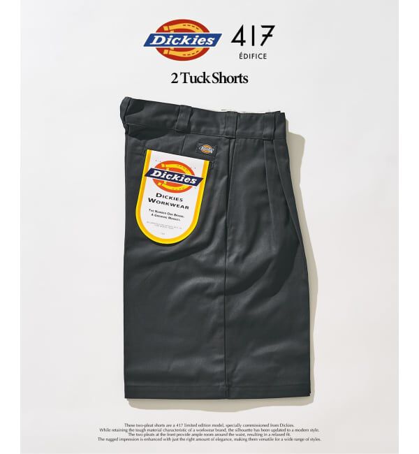 417 EDIFICE「Dickies 417別注 2タックショーツ」|その他|グレー