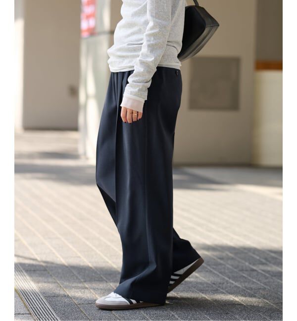 JOURNAL STANDARD relume「《WEB限定追加6》マットウースフレアタックパンツ」|スラックス|