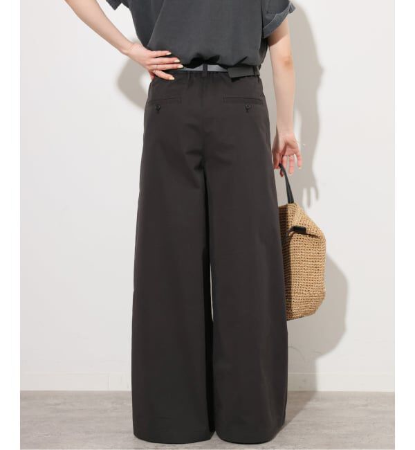 JOURNAL STANDARD relume「コットンナイロンタックワイドロングパンツ」|チノ|