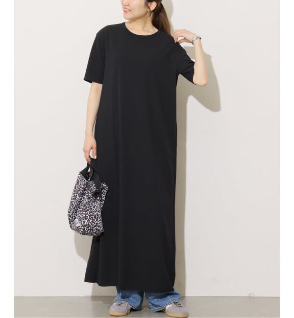 JOURNAL STANDARD relume「カットジャージーハーフスリーブワンピース」|ワンピース|ブラック