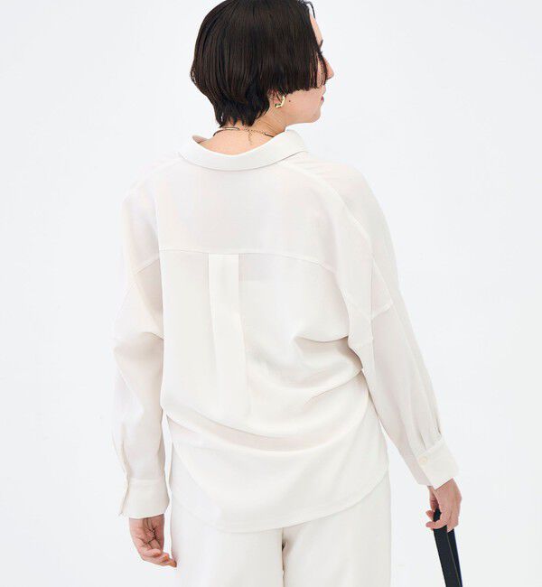 NOLLEY'S sophi「NEW morisachi《セットアップ対応》ウォッシャブルストレッチツイルドルマンシャツ」|シャツ・ブラウス|