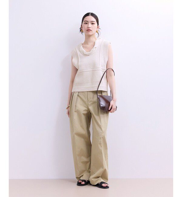 ADAM ET ROPE'「【WEB限定】ミックスパターンニットベスト」|ベスト・ジレ|