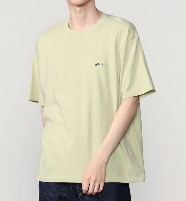 ORCIVAL「ORCIVAL | アンイーブンジャージー 刺繍ショートスリーブTシャツ MEN」|Tシャツ・カットソー|