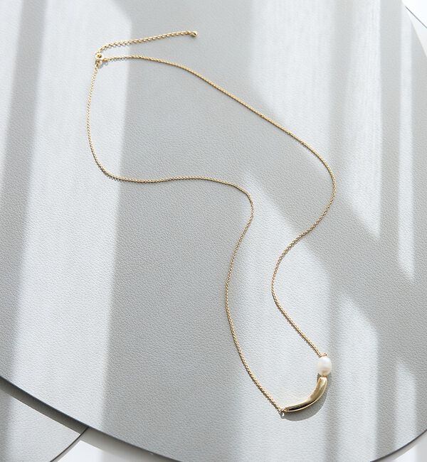 collex「【dignif】【金属アレルギー対応】パール&モチーフトップネックレス」|ネックレス|ゴールド