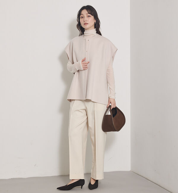 qualite「【Oggi 掲載】ツイルピンタックパンツ」|その他|