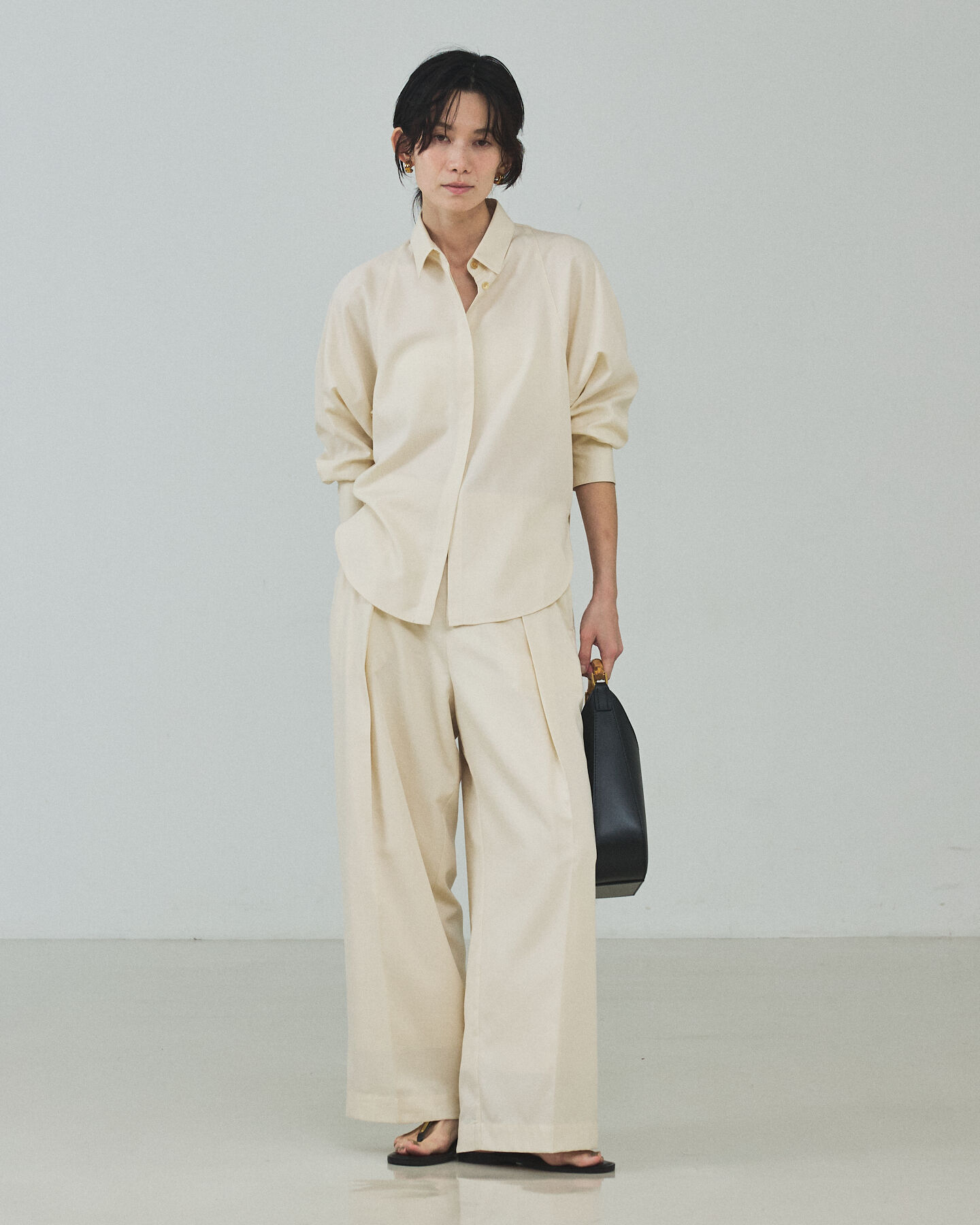 qualite「【Oggi掲載・セットアップ対応】テンセルハイツイストワイドパンツ」|その他|