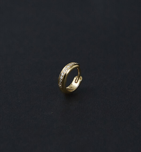 The Store by C' 「【LIZZIE MANDLER】XS SINGLE ROW PAVE／シングルピ」|ピアス|ゴールド