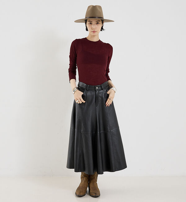 The Store by C' 「【COCUCA】ウールシフォンリブプルオーバー」|Tシャツ・カットソー|
