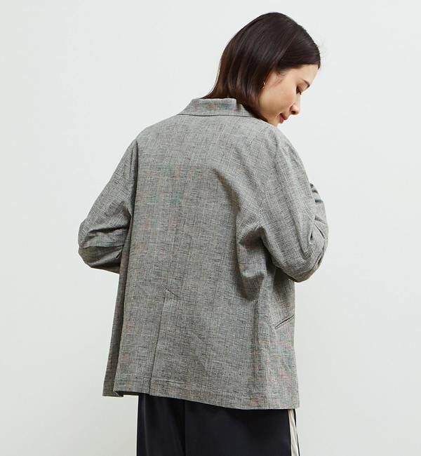SOFFITTO「袖が取り外し可能2WAY麻混ジャケット」|テーラードジャケット|