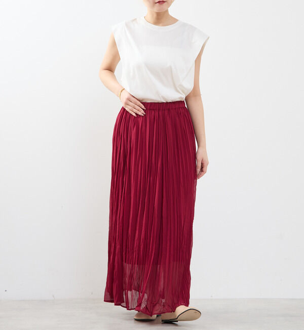 SOFFITTO「【A_ /エース】ショルダータックノースリーブ」|Tシャツ・カットソー|