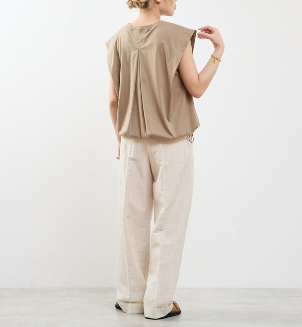 SOFFITTO「【A_ /エース】ショルダータックノースリーブ」|Tシャツ・カットソー|
