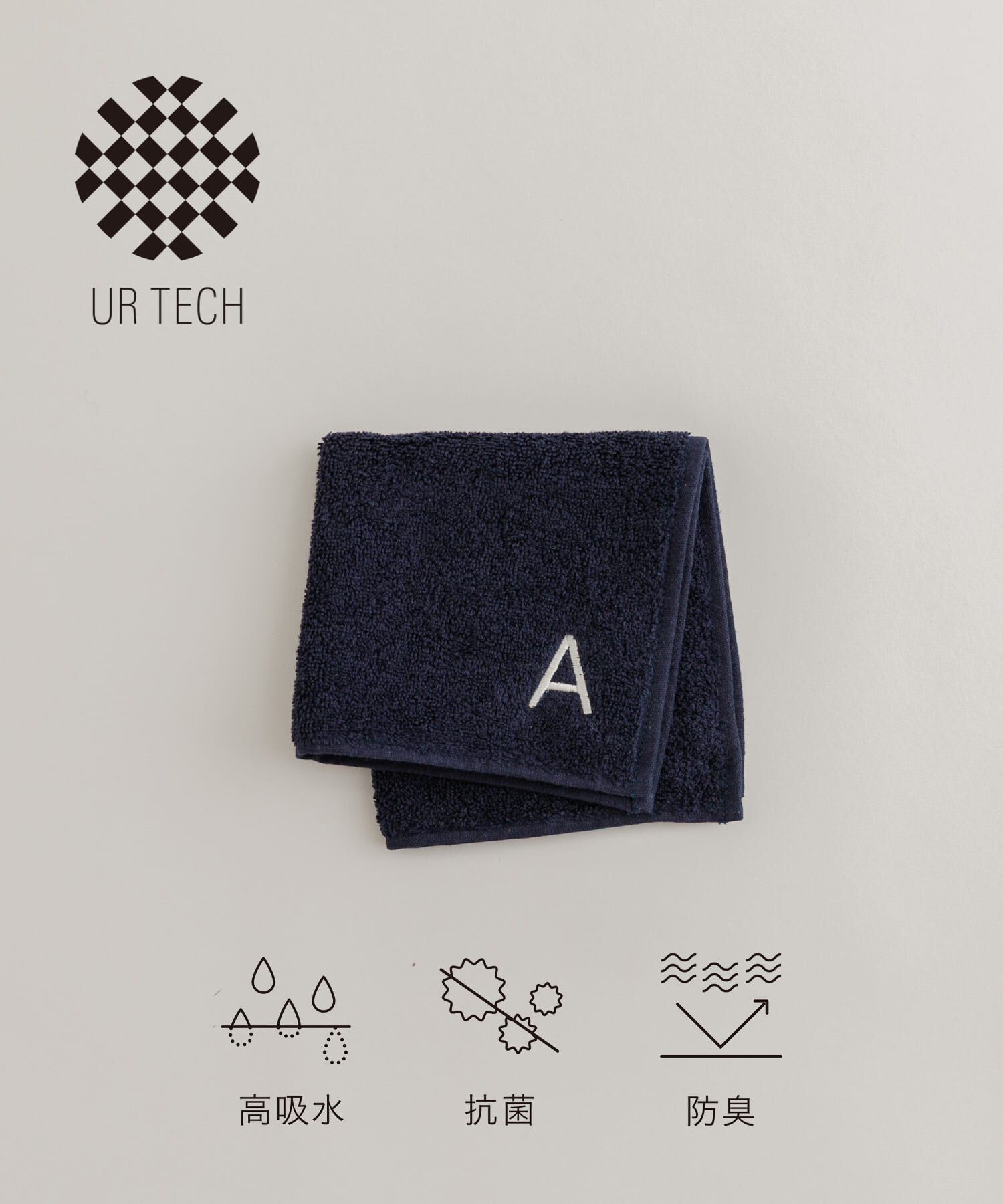 URBAN RESEARCH「『UR TECH』イニシャルハンドタオル」|タオル|その他2