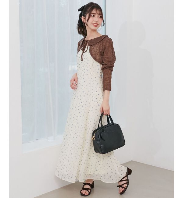  「ショートボレロセットキャミワンピース」|ワンピース|
