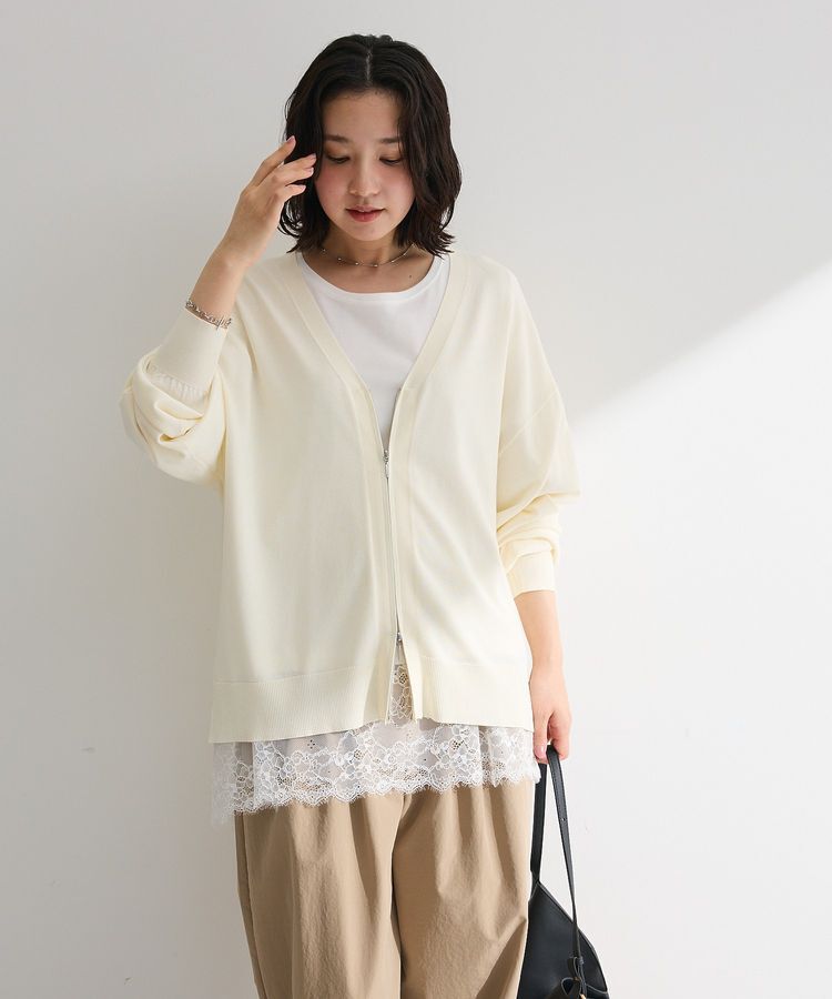 Green Parks「裾イレヘムレースプルオーバー」|Tシャツ・カットソー|